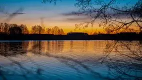 Wschód nad jeziorem Stręgielek, marzec 2020 - zdjęcie 10