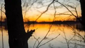 Wschód nad jeziorem Stręgielek, marzec 2020 - zdjęcie 9