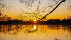 Wschód nad jeziorem Stręgielek, marzec 2020 - zdjęcie 22