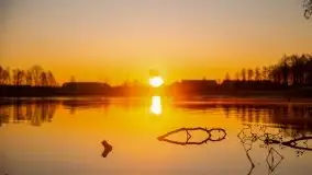 Wschód nad jeziorem Stręgielek, marzec 2020 - zdjęcie 31