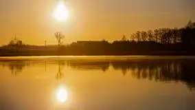 Wschód nad jeziorem Stręgielek, marzec 2020 - zdjęcie 46