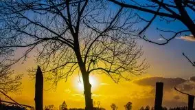 Tło Dla Mew i Marina Rydzewo w kolorach zachodu słońca - zdjęcie 2