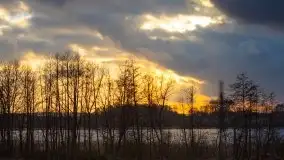Zachód słońca na jeziorami Węgielsztyn i Rydzówka - zdjęcie 4