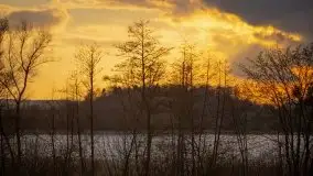 Zachód słońca na jeziorami Węgielsztyn i Rydzówka - zdjęcie 12