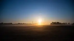 Wschód słońca w Giżycku, ul. Obwodowa - zdjęcie 2