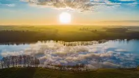 Wschód słońca, jezioro Buwełno - zdjęcie 18