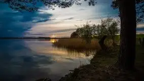 Zachód słońca nad jeziorem Tajty, 29 kwietnia 2020r. - zdjęcie 19