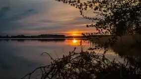 Zachód słońca nad jeziorem Tajty, 29 kwietnia 2020r. - zdjęcie 6