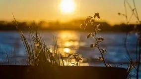 Zachód słońca nad jeziorem Ublik Wielki, maj 2020 r. - zdjęcie 11