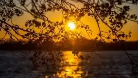 Zachód słońca nad jeziorem Ublik Wielki, maj 2020 r. - zdjęcie 22