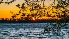 Zachód słońca nad jeziorem Ublik Wielki, maj 2020 r. - zdjęcie 38