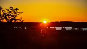 Zachód słońca widoczny z Grodzisko Święta Góra - zdjęcie 32