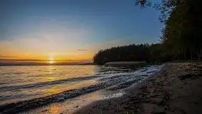 Majowy zachód słońca nad jeziorem Dargin - zdjęcie 25