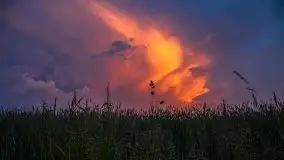 Zachód słońca w okolicach miejscowości Miłki - zdjęcie 16