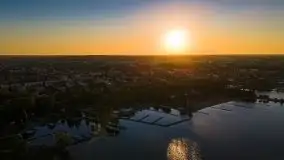 Wschód słońca w Giżycku, jezioro Niegocin - zdjęcie 48