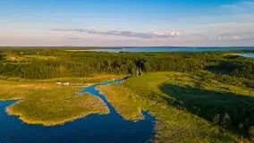 Zachód słońca, Skłodowo i jezioro Mamry - zdjęcie 22