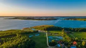 Zachód słońca, Skłodowo i jezioro Mamry - zdjęcie 32