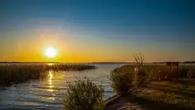 Zachód słońca, Skłodowo i jezioro Mamry - zdjęcie 35