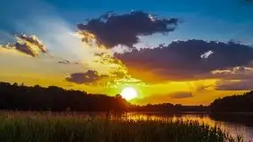 Zachód słońca nad jeziorem Łękuk - zdjęcie 13