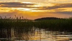Zachód słońca, plaża Bogacko, jezioro Dejguny - zdjęcie 15