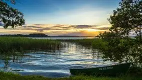 Zachód słońca, plaża Bogacko, jezioro Dejguny - zdjęcie 3