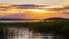 Zachód słońca, plaża Bogacko, jezioro Dejguny - zdjęcie 7