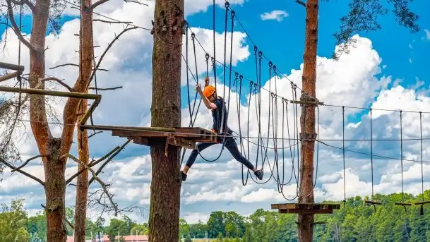 Park linowy Hotel Tajty, Wilkasy koło Giżycka - zdjęcie 6