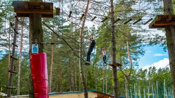 Park linowy Hotel Tajty, Wilkasy koło Giżycka - zdjęcie 3