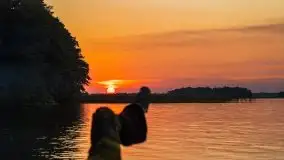 Zachód słońca nad jeziorami Dargin i Skarż Wielki - zdjęcie 15