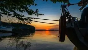 Zachód słońca nad jeziorami Dargin i Skarż Wielki - zdjęcie 30