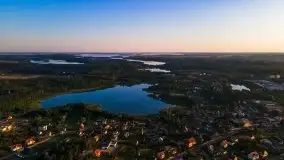 Wschód Słońca, Wilkasy, jezioro Niegocin, sierpień 2020 r. - zdjęcie 21