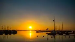 Wschód Słońca, Wilkasy, jezioro Niegocin, sierpień 2020 r. - zdjęcie 10