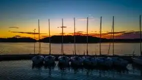 Zachód słońca nad jeziorem Kisajno - zdjęcie 1