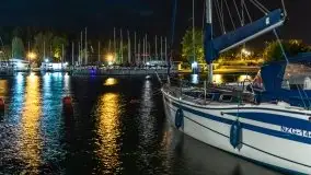 Noc w porcie PTTK Wilkasy nad jeziorem Niegocin - zdjęcie 2