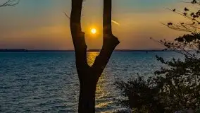 Zachód słońca, jezioro Dargin, przystań Melnik - zdjęcie 9