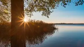 Zachód Słońca nad jeziorem Dobskim, listopad 2020 - zdjęcie 4