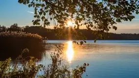 Zachód Słońca nad jeziorem Dobskim, listopad 2020 - zdjęcie 29