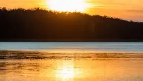 Zachód Słońca nad jeziorem Dobskim, listopad 2020 - zdjęcie 43