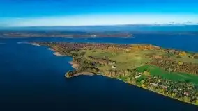 Jesienne jezioro Dobskie, Fuleda i wyspa Heleny, listopad 2020 - zdjęcie 1