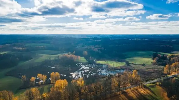 Mazurska jesień z lotu mewy, listopad 2020 r. - zdjęcie 9
