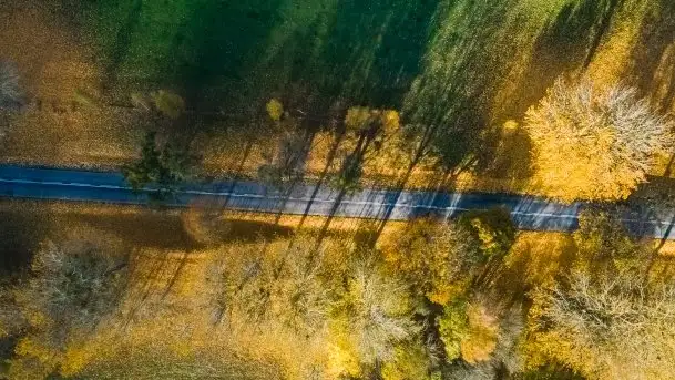 Mazurska jesień z lotu mewy, listopad 2020 r. - zdjęcie 11