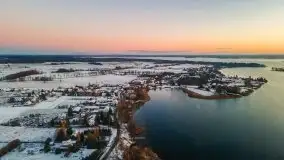 Pierwszy śnieg i wschód słońca nad jeziorem Boczne - zdjęcie 16