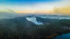 Pierwszy śnieg i wschód słońca nad jeziorem Boczne - zdjęcie 39