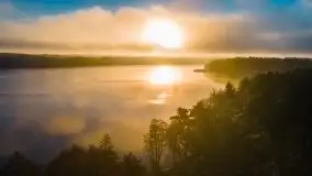 Pierwszy śnieg i wschód słońca nad jeziorem Boczne - zdjęcie 51