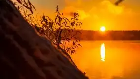 Pierwszy śnieg i wschód słońca nad jeziorem Boczne - zdjęcie 86