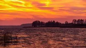 Piękny, grudniowy wschód słońca nad jeziorem Święcajty, 2020 - zdjęcie 23
