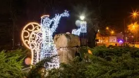 Nocne i mocno świąteczne Węgorzewo, grudzień 2020 r. - zdjęcie 3