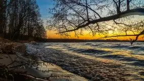 Wschód słońca nad jeziorem Gołdopiwo - zdjęcie 1