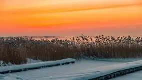 Zimowy wschód słońca nad jeziorem Dargin i... -27 stopni - zdjęcie 33