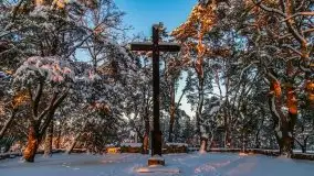 Zachód słońca nad jeziorem Święcajty, Cmentarz wojenny Jagerhohe - zdjęcie 23